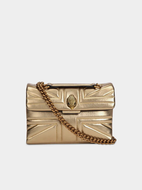 Kurt Geiger London Kensington Union Jack Bag - Gold