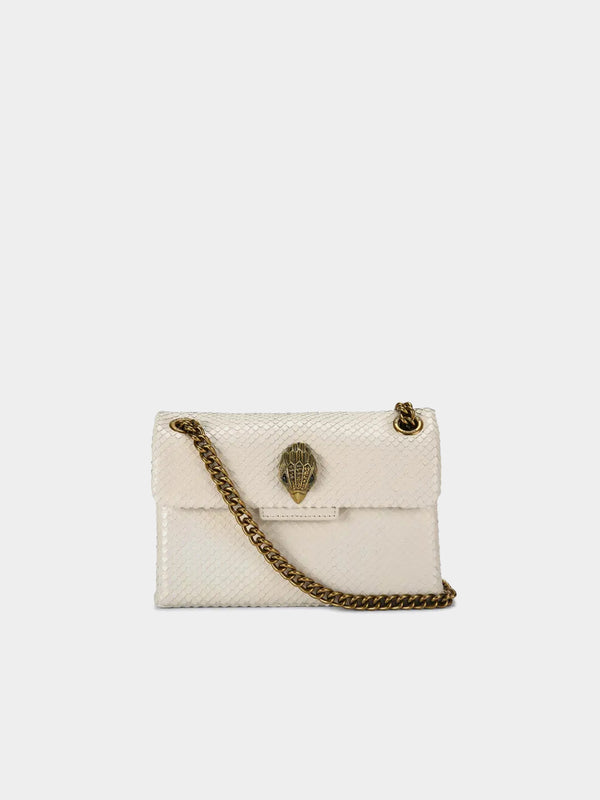 Kurt Geiger London Mini Leather Kensington Bag - White