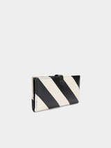 Kurt Geiger London Soft Leather Kensington Wallet - Black White