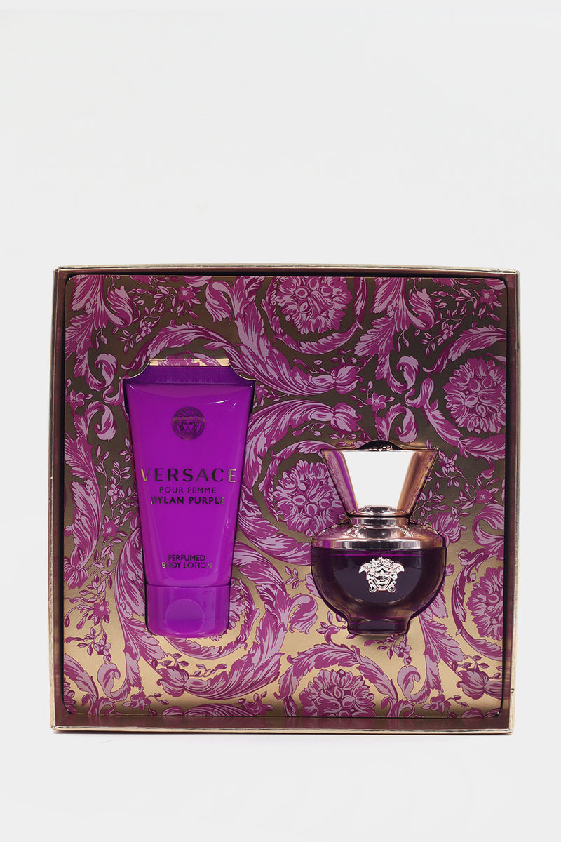 Versace Dylan Purple Eau De Parfum 30ml & Body Lotion 50ml Gift Set