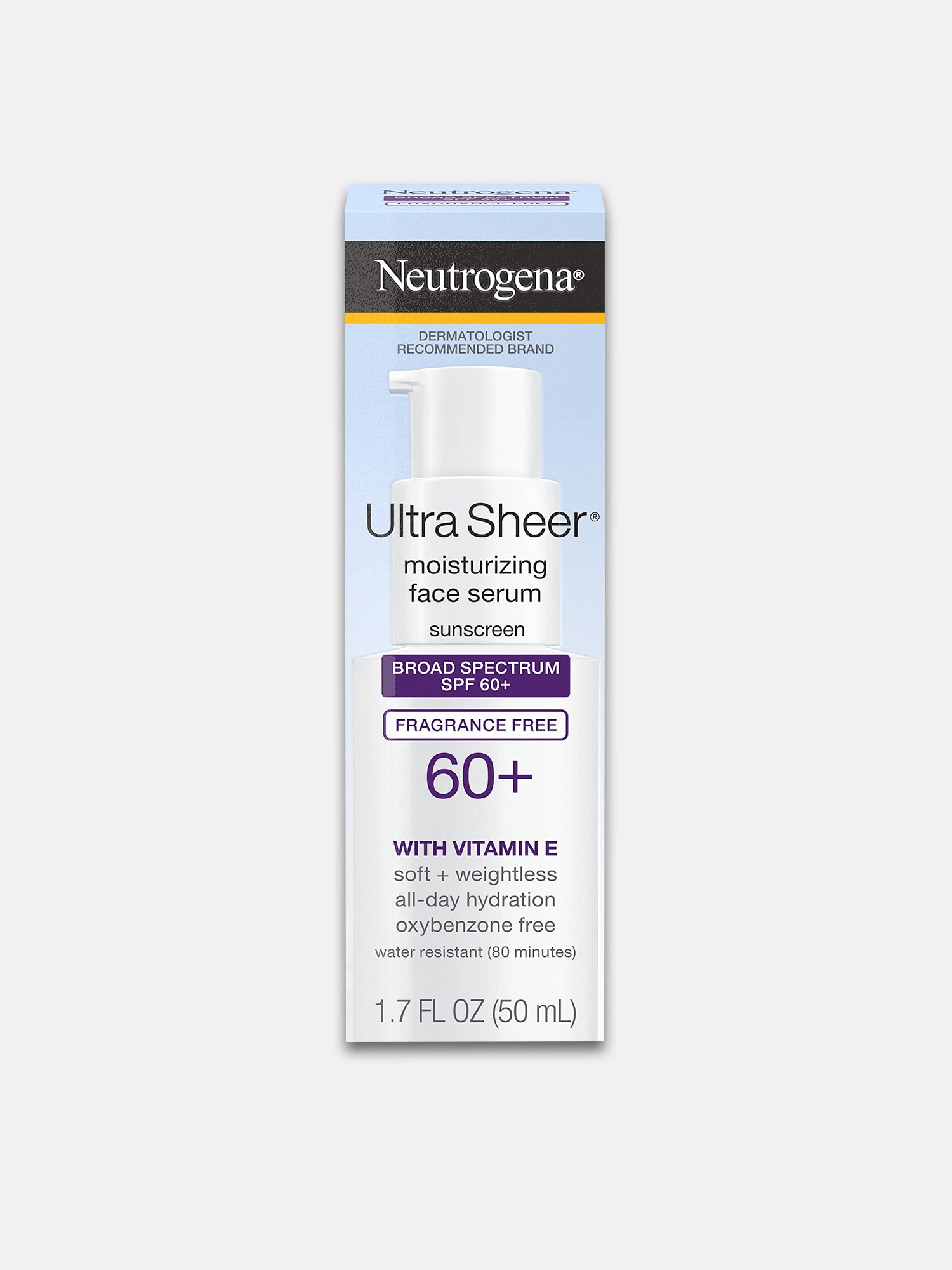 Neutrogena Ultra Sheer Moisturizing Face Serum Sunscreen 6045