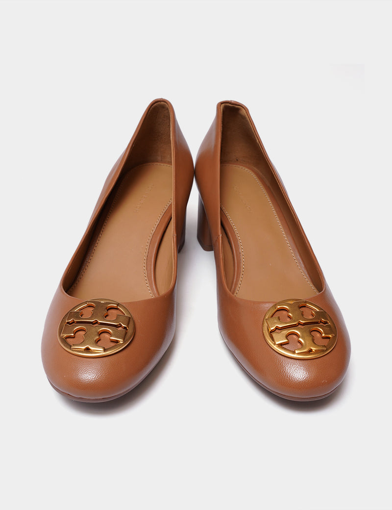 Tory Burch Chelsea 50MM Pump Nappa Leather - Royal Tan