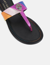 Kurt Geiger London Kensington T-Bar Sandal - Multi