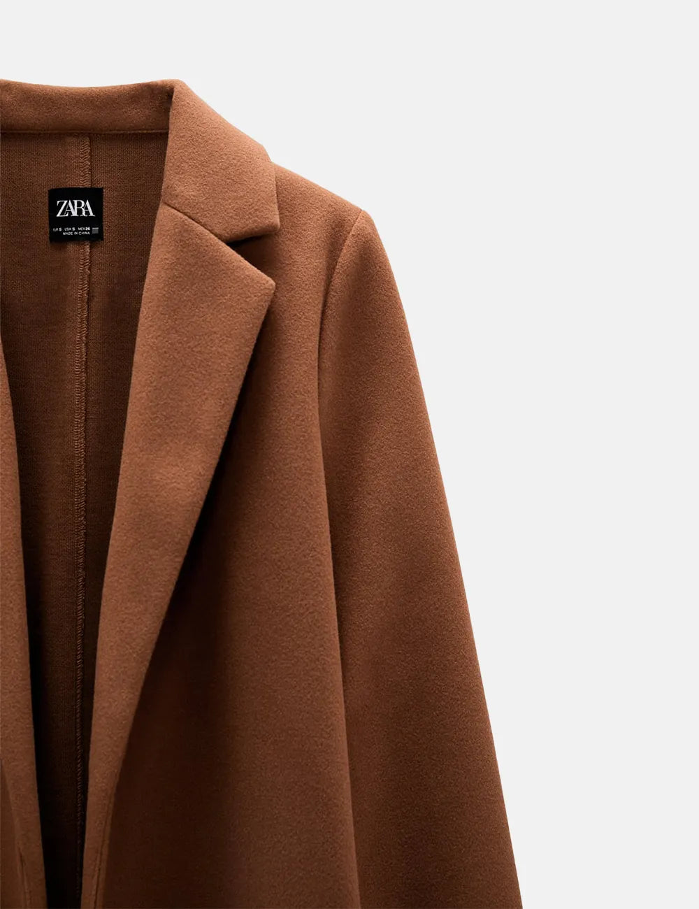 Long brown coat zara online